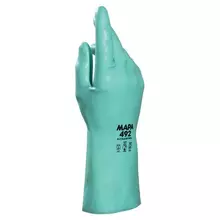 Перчатки нитриловые MAPA хлопчатобумажное напыление размер 10 (XL) зеленые