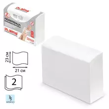 Полотенца бумажные (1 пачка 190 листов) Laima (H2) PREMIUM UNIT PACK белые 23х21 см. Z-сложение