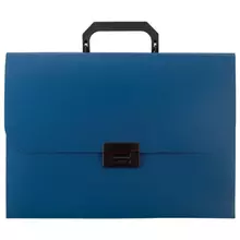 Портфель пластиковый Staff А4 (330х235х36 мм.) 13 отделений индексные ярлыки синий