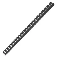 Пружины пластиковые для переплета комплект 100 шт. 16 мм. (для сшивания 101-120 л.) черные Офисмаг