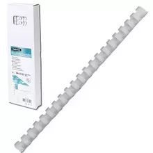 Пружины пластиковые для переплета комплект 100 шт. 6 мм. (для сшивания 10-20 л.) белые Fellowes