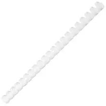 Пружины пластиковые для переплета, комплект 100 шт. 16 мм. (для сшивания 101-120 листов) белые, Офисмаг