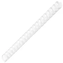 Пружины пластиковые для переплета комплект 50 шт. 32 мм. (для сшивания 241-280 л.) белые Офисмаг