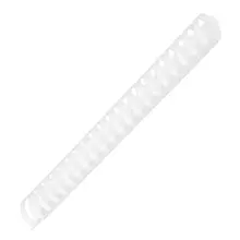Пружины пластиковые для переплета комплект 50 шт. 38 мм. (для сшивания 281-340 л.) белые Офисмаг