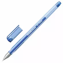 Ручка гелевая Erich Krause "G-Tone" синяя корпус тонированный синий узел 05 мм.