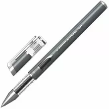 Ручка гелевая Erich Krause "Megapolis Gel" черная корпус с печатью узел 05 мм.