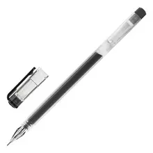 Ручка гелевая Staff "Basic" GP-675 черная длина письма 1000 м. игольчатый узел 05 мм.