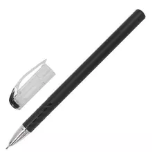 Ручка гелевая Staff "College" GP-182 черная корпус черный игольчатый узел 06 мм.