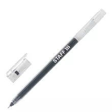 Ручка гелевая Staff "Everyday" GP-673 черная длина письма 1000 м. игольчатый узел 05 мм.