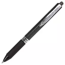 Ручка гелевая автоматическая с грипом Pentel (Япония) "Oh! Gel", черная, узел 0,7 мм.