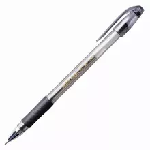 Ручка гелевая с грипом Crown "Hi-Jell Needle Grip" черная узел 07 мм.