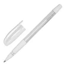 Ручка гелевая с грипом Pensan "Neon Gel" белая узел 1 мм.