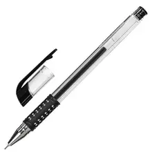 Ручка гелевая с грипом Staff "Basic Needle" GP-679 черная игольчатый узел 05 мм.