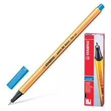Ручка капиллярная (линер) Stabilo "Point 88" УЛЬТРАМАРИН корпус оранжевый линия письма 04 мм.
