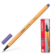 Ручка капиллярная (линер) Stabilo "Point" фиолетовая корпус оранжевый линия письма 04 мм.