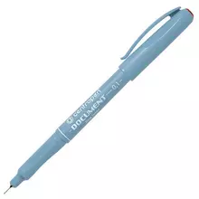 Ручка капиллярная (линер) красная Centropen "Document" трехгранная линия письма 01 мм.