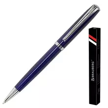 Ручка подарочная шариковая Brauberg "Cayman Blue" корпус синий узел 1 мм. линия письма 07 мм. синяя