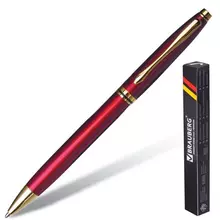 Ручка подарочная шариковая Brauberg "De Luxe Red" корпус бордовый узел 1 мм. линия письма 07 мм. синяя