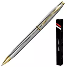 Ручка подарочная шариковая Brauberg "De Luxe Silver" корпус серебристый узел 1 мм. линия письма 07 мм. синяя
