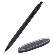 Ручка подарочная шариковая Brauberg "Nota" синяя корпус черный трехгранная линия письма 05 мм.