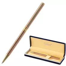 Ручка подарочная шариковая Galant "ASTRON GOLD" корпус розовое золото детали золотистые узел 07 мм. синяя