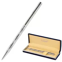 Ручка подарочная шариковая Galant "ASTRON SILVER" корпус серебристый детали хром узел 07 мм. синяя