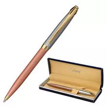Ручка подарочная шариковая Galant "DECORO ROSE" корпус хром/розовый детали золотистые узел 07 мм. синяя