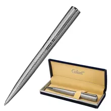 Ручка подарочная шариковая Galant "ETUDE" корпус серебристый детали хром узел 07 мм. синяя
