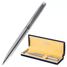 Ручка подарочная шариковая Galant "Freiburg" корпус серебристый с гравировкой хромированные детали пишущий узел 07 мм. синяя