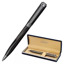 Ручка подарочная шариковая Galant "VITRUM" корпус металл детали серебристые узел 07 мм. синяя