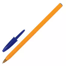 Ручка шариковая Bic "Orange" синяя корпус оранжевый узел 08 мм.