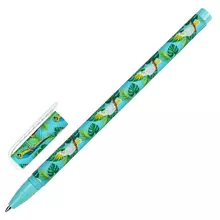 Ручка шариковая Brauberg SOFT TOUCH STICK "PARROTS" синяя мягкое покрытие узел 07 мм.