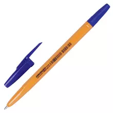 Ручка шариковая CORVINA (Италия) "51 Vintage" синяя корпус оранжевый узел 1 мм.
