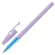 Ручка шариковая Stabilo "Liner Pastel" синяя корпус лавандовый узел 07 мм.