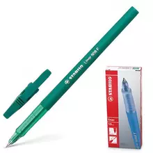 Ручка шариковая Stabilo "Liner" зеленая корпус зеленый узел 07 мм.