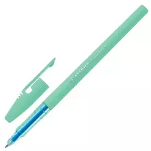 Ручка шариковая Stabilo Liner Pastel синяя корпус мятный узел 07 мм.
