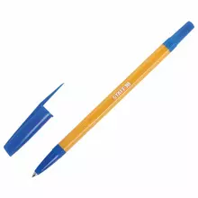 Ручка шариковая Staff "Basic BP-03 Orange" синяя корпус оранжевый узел 1 мм.