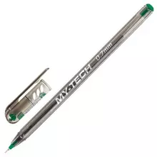 Ручка шариковая масляная Pensan "My-Tech" зеленая игольчатый узел 07 мм.