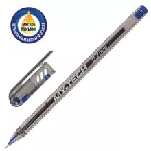 Ручка шариковая масляная Pensan "My-Tech" синяя игольчатый узел 07 мм.