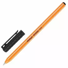 Ручка шариковая масляная Pensan "Officepen 1010" черная корпус оранжевый узел 1 мм.