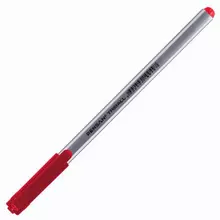 Ручка шариковая масляная Pensan "Triball" красная трехгранная узел 1 мм.