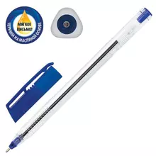 Ручка шариковая масляная Pensan 2021 синяя трехгранная узел 1 мм.