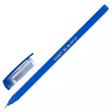 Ручка шариковая масляная Staff Basic "OBP-320" синяя корпус голубой узел 07 мм.