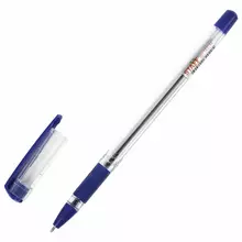 Ручка шариковая масляная с грипом Staff "Basic OBP-11" синяя узел 1 мм.