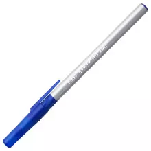 Ручка шариковая с грипом Bic "Round Stic Exact" синяя корпус серый узел 07 мм.