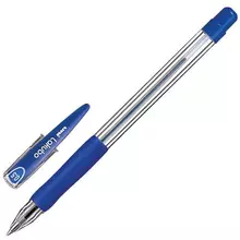 Ручка шариковая с грипом UNI (Япония) "Lakubo" синяя узел 05 мм.