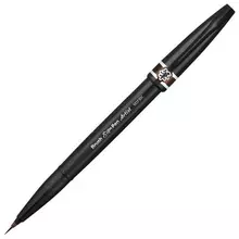 Ручка-кисть Pentel (Япония) "Brush Sign Pen Artist", линия письма 0,5-5 мм. коричневая
