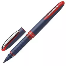 Ручка-роллер SCHNEIDER "One Business" красная корпус темно-синий узел 08 мм.
