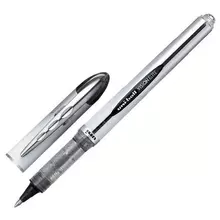 Ручка-роллер UNI-BALL (Япония) "Vision Elite" черная корпус серый узел 08 мм.