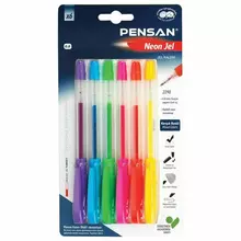Ручки гелевые Pensan "Neon Gel" набор 6 цветов узел 1 мм.